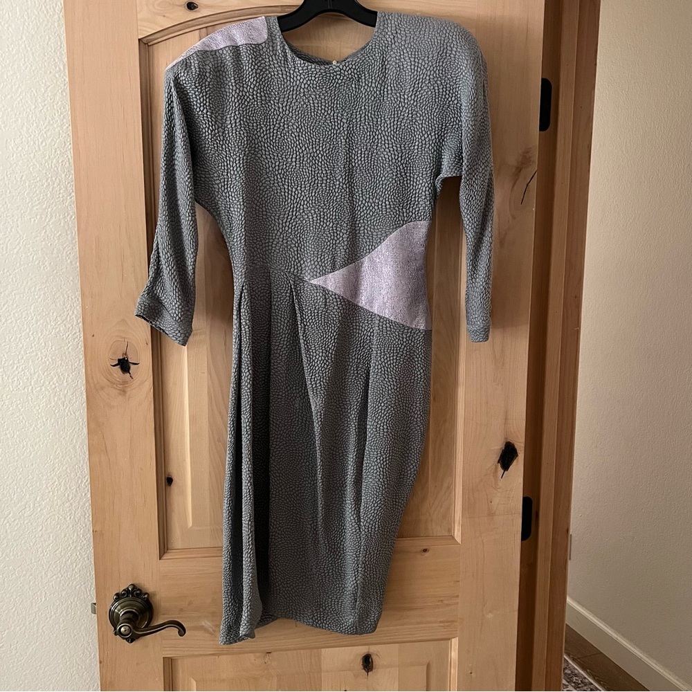 preen by thornton bregazzi gray dress
